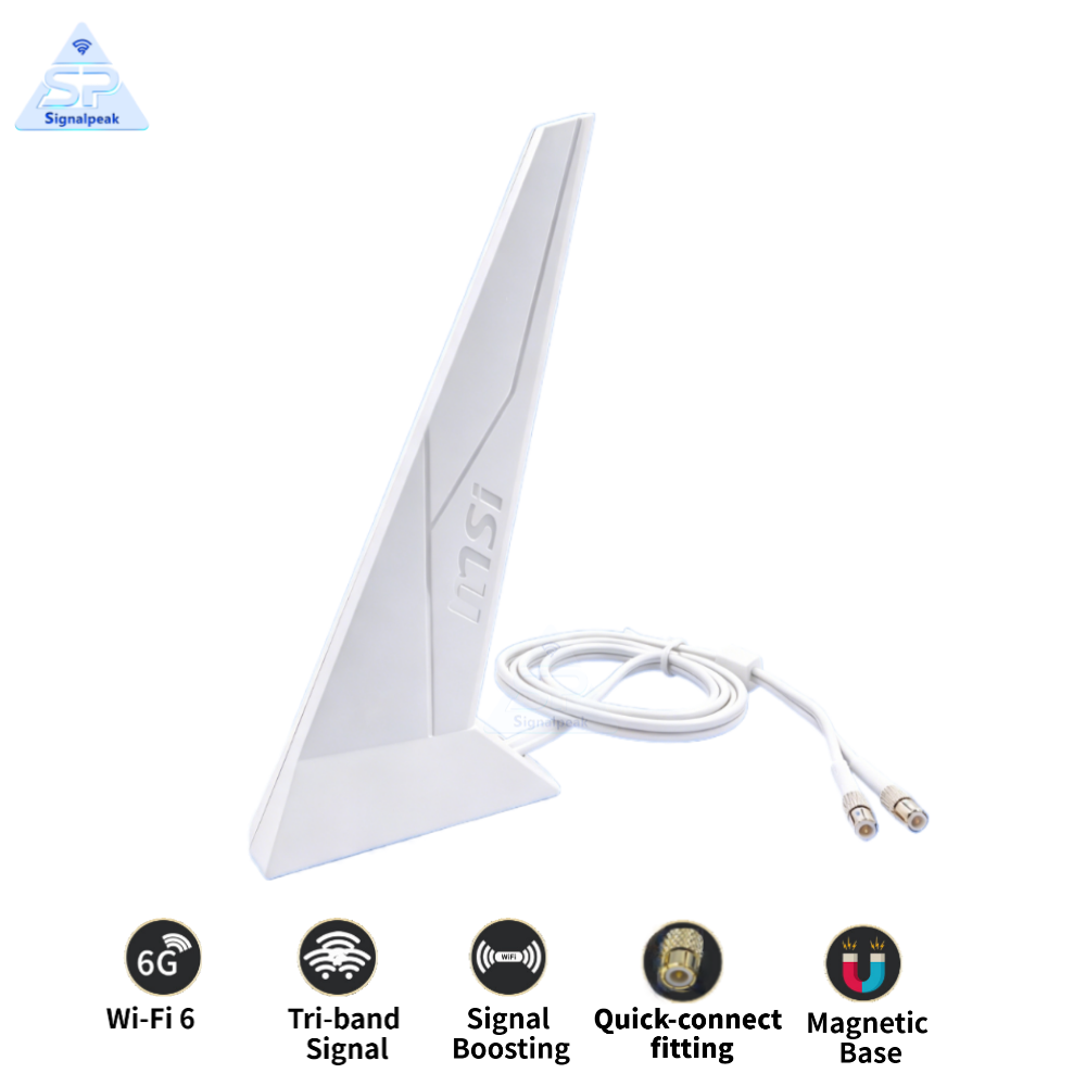 Z890 Wi-Fi 7 Motherboard - Originele Wi-Fi 7-antenne met EZ-Plug-signaalontvanger voor
