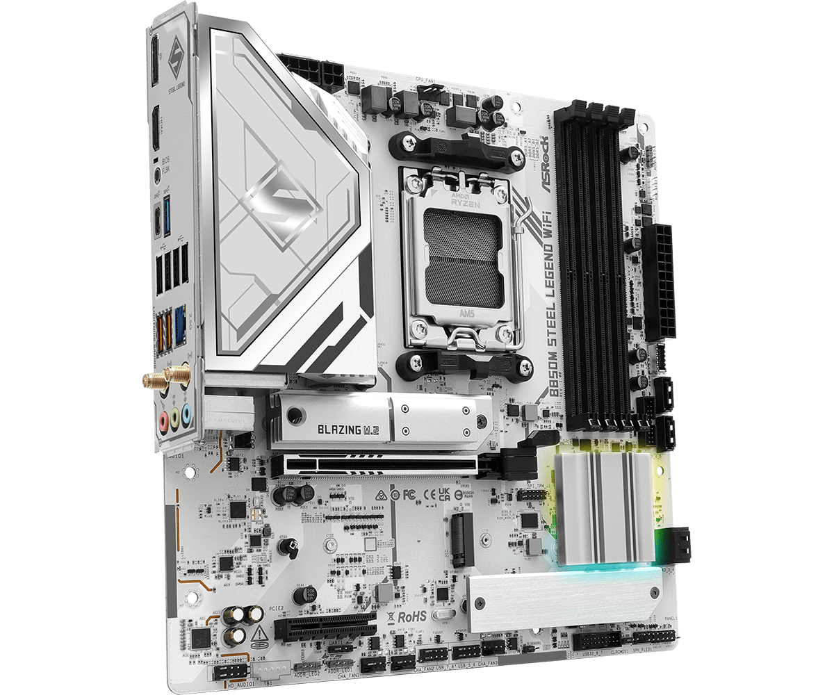    ASROCK B850M STEEL LEGEND  - Am5 Micro Atx Pcie 5.0 Motherboard recensie en prijs
